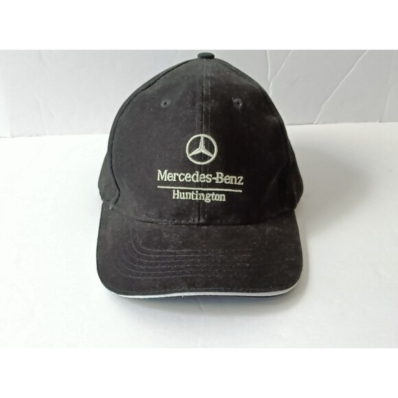 Mercedes Benz Suede Visor Vintage Racing Cap Black OS - Picture 1 of 6